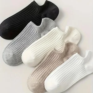 Short Socks Women's Summer Solid Color Black and White Simple Casual Low Cut Breathable Socks Calcetines Mujer Носки Socks Women