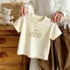 Short-sleeved Tshirt For Children's Clothes Summer Fashion Simple Comfort Baby Tees Tops Round Collar Girls Boys Casual T-shirts