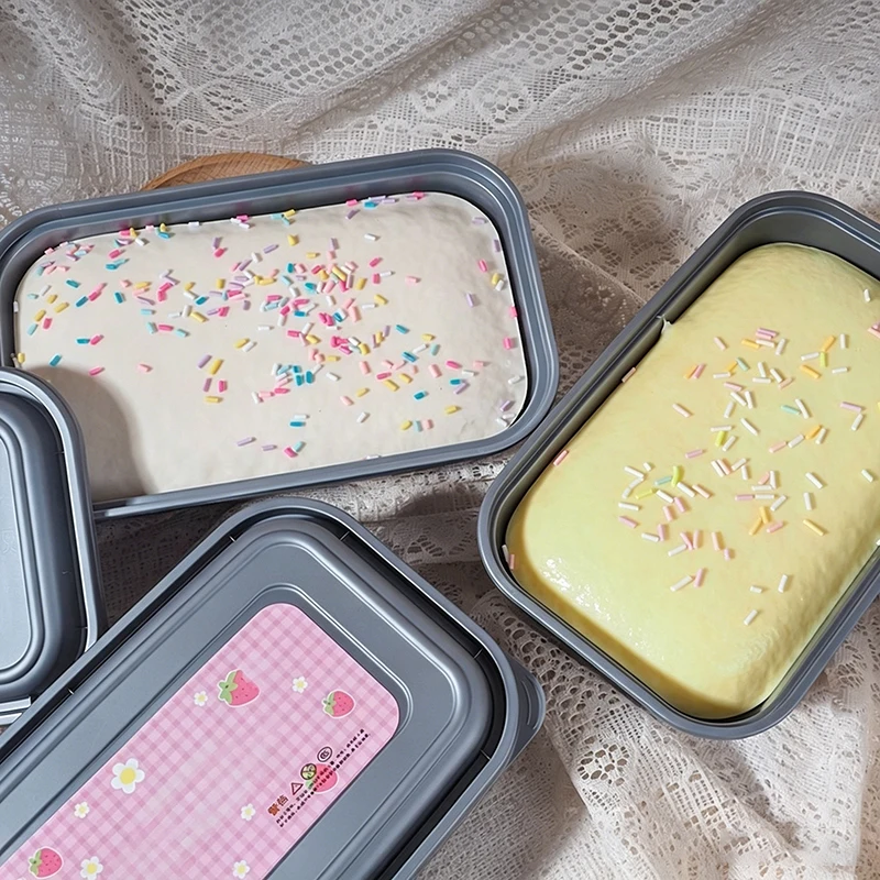 Simulation Cake Squishy Toy Sticky Box Cake Squishy Fidget Toy Slow Rising Squeeze Toy Anti Stress Release Hand Relax Gift - Image 3
