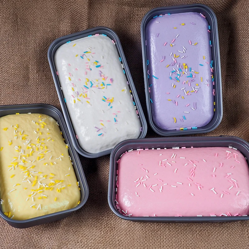 Simulation Cake Squishy Toy Sticky Box Cake Squishy Fidget Toy Slow Rising Squeeze Toy Anti Stress Release Hand Relax Gift - Image 5