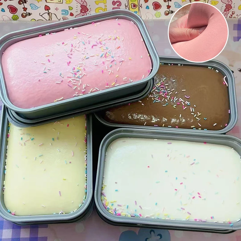 Simulation Cake Squishy Toy Sticky Box Cake Squishy Fidget Toy Slow Rising Squeeze Toy Anti Stress Release Hand Relax Gift