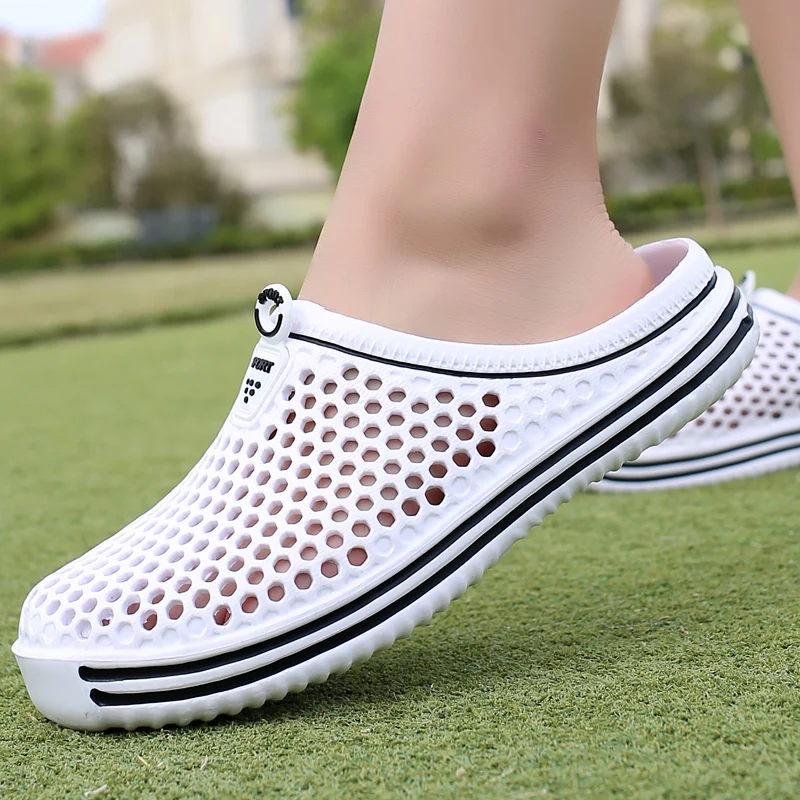Slippers Cutout Clogs Shoes Fashion Men Women Garden Convenience Bathroom Slippers Non-slip Beach Sandals - Image 6