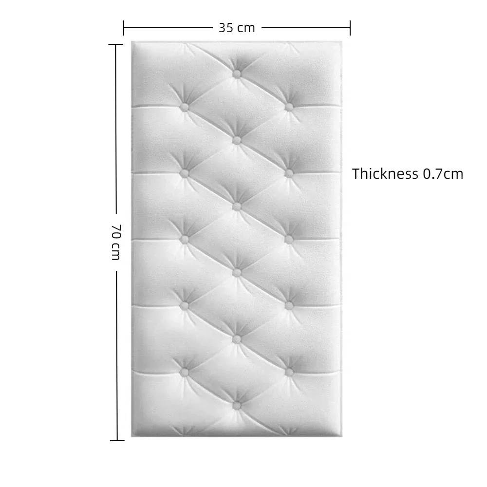 Soft 3D Foam Wallpaper Waterproof 0.7cm Thick Foam Anti Collision Wall Stickers Self-adhesive Wall Mat Pad Nursery Room - Image 6