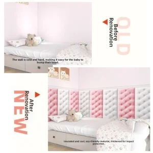 Soft 3D Foam Wallpaper Waterproof 0.7cm Thick Foam Anti Collision Wall Stickers Self-adhesive Wall Mat Pad Nursery Room