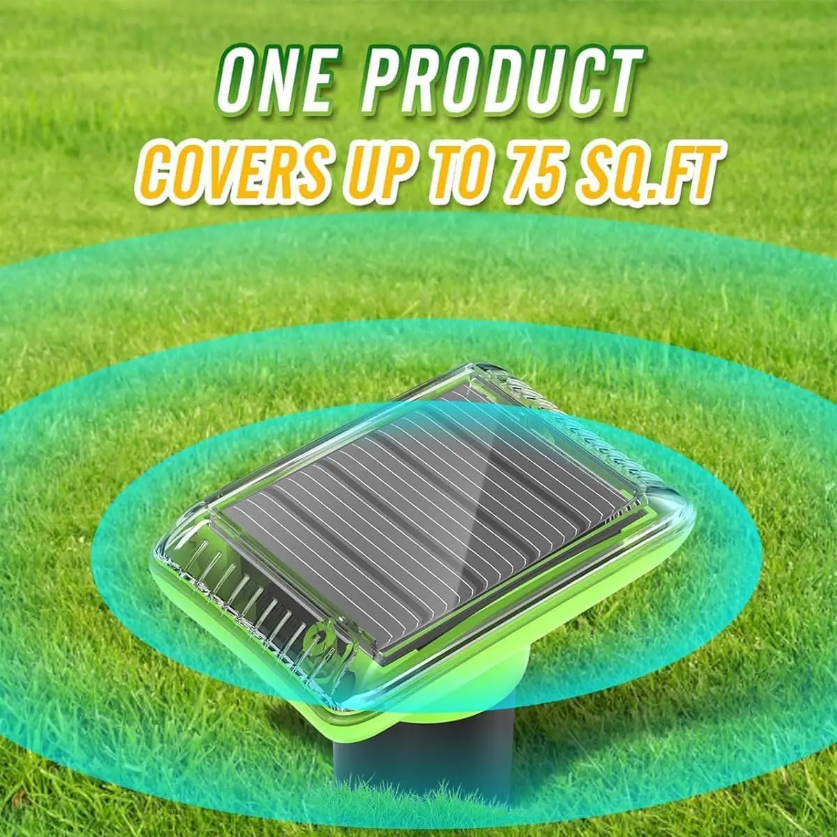 Solar Ultrasound Moles Repeller Buzzer vibration wave Snakes Mouse Animal Repeller for Orchard Farm Garden Patio - Image 3