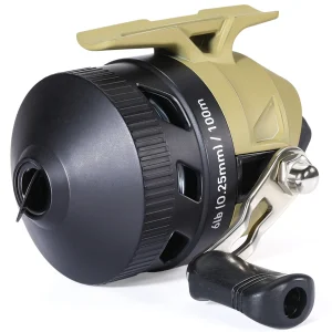 Sougayilang Casting Fishing Reel 3.4 Gear Ratio High Speed Aluminum Alloy Spool Reel with Nylon Fishing Line Freshwater Pesca