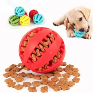 Spiky Watermelon Shape Elastic Rubber Dog Toy Ball Bite Resistant Molar Teeth Cleaning Leak Food Interactive Stress Relief Play