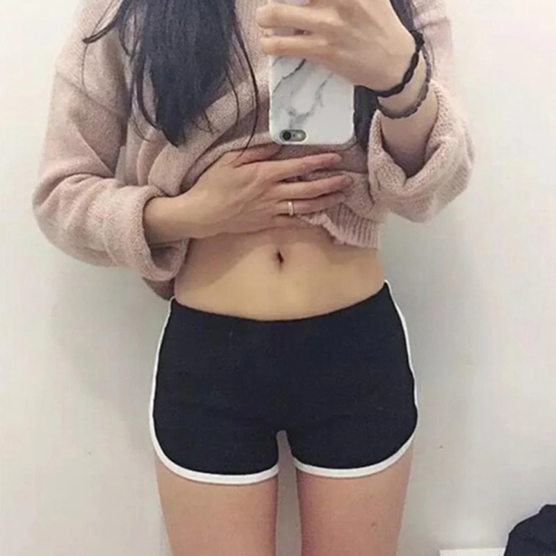 Sports Shorts Women Summer 2024 New Candy Color Anti Emptied Skinny Shorts Casual Lady Elastic Waist Beach Correndo Short Pants - Image 4