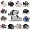 Spring 0 to 18 Months Plaid Baby Shoes Boy Comfortable Soft Sole Fashion Classical Lattice Canvas Toddler Walking Shoes