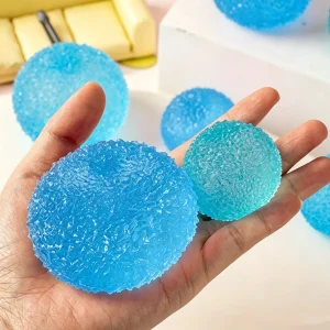 Squishy Ice Ball Maltose Fidgets Toy Super Soft Pink Mochi Slow-rebound Squeeze Toy Adults Hand Exercise Anti-Stress Toy