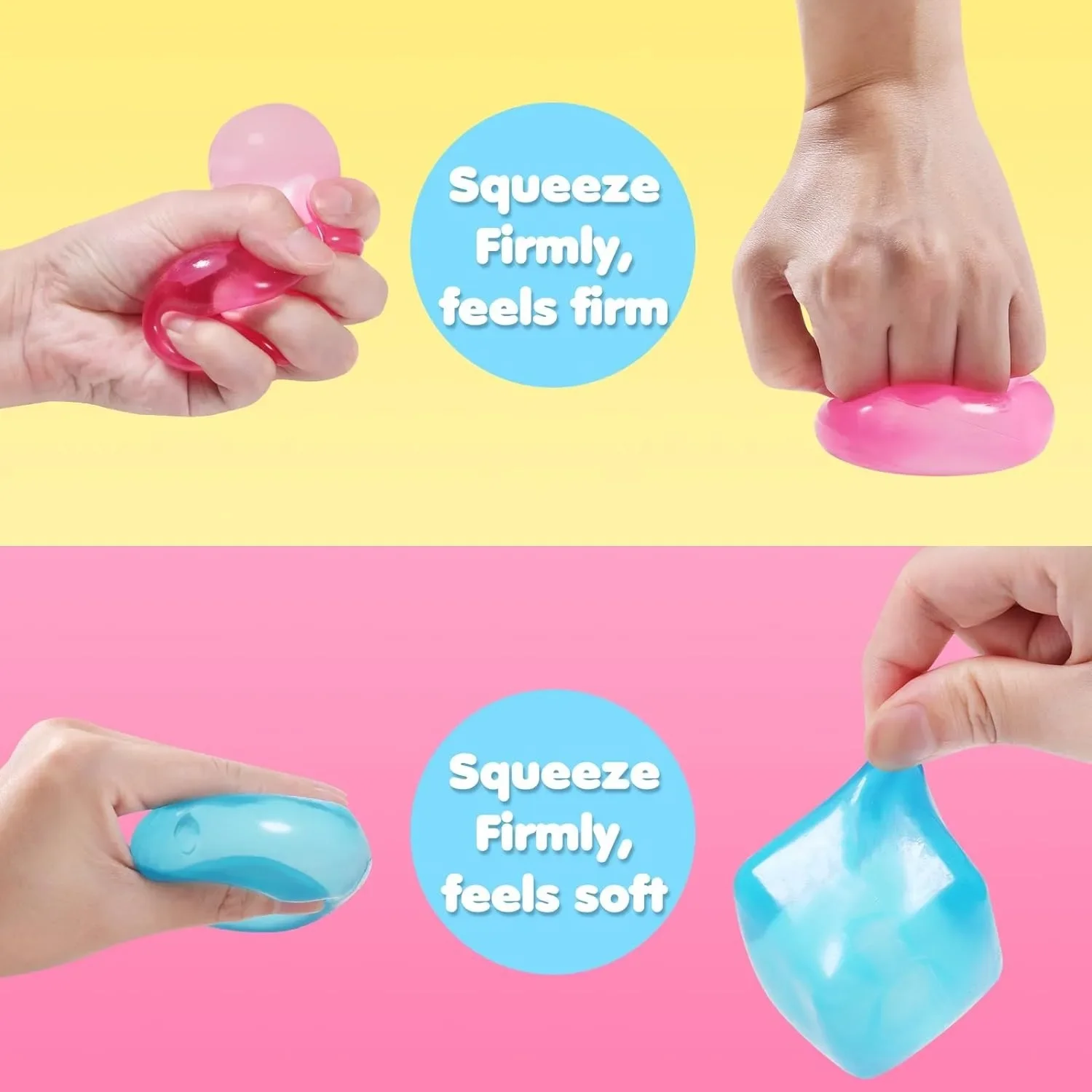 Squishy Ice Cube Fidget Toy Square Shape Squishy Stress Ball Squeeze Toys Stress Relief Sensory Toy For Kids Adults Gift - Image 5