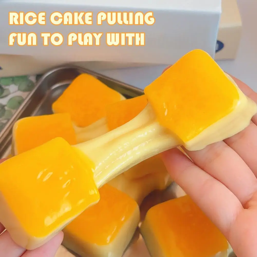 Squishy Rice Cake Stress Relief Toy Squeeze Fidget Toys for Kids Adults Realistic Soft Stretchy Sensory Gift Anti-stress - Image 3