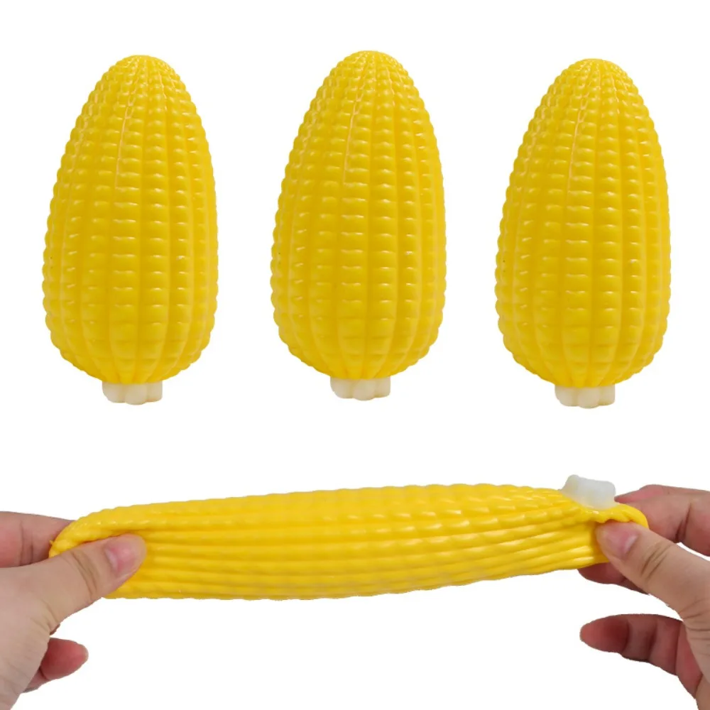 Squishy Simulated Corn Stress Ball - Squeeze Toy for Anxiety Relief, Fidget Sensory Toy for Kids & Adults, Squishies Gag Gift