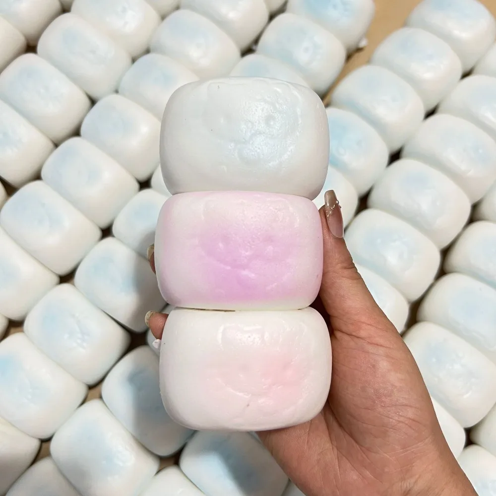Squishy Simulated Steamed Bun Squeeze Toy Stress Relief Slow Rising Sensory Fidget for Anxiety ADHD Autism Gift for Kids Adults - Image 2