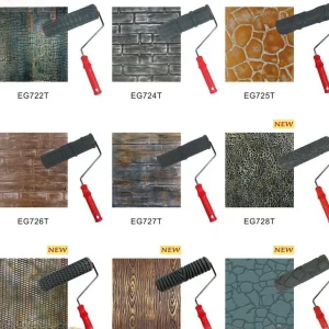Suitable for Wall Painting Decorative Art Roller Textured Stencil Tool 10/8/7 Inch Pattern Paint Roller
