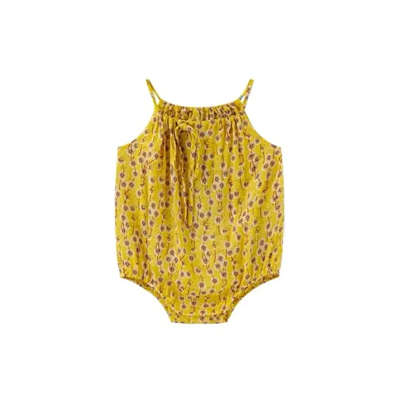 Summer Baby Girl Rompers Loose Style Floral Cotton Newborn Girls Jumpsuit Baby Girl One piece - Image 4
