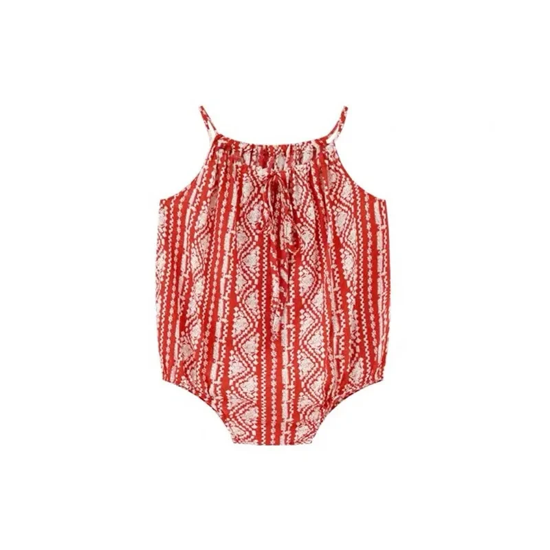 Summer Baby Girl Rompers Loose Style Floral Cotton Newborn Girls Jumpsuit Baby Girl One piece - Image 3