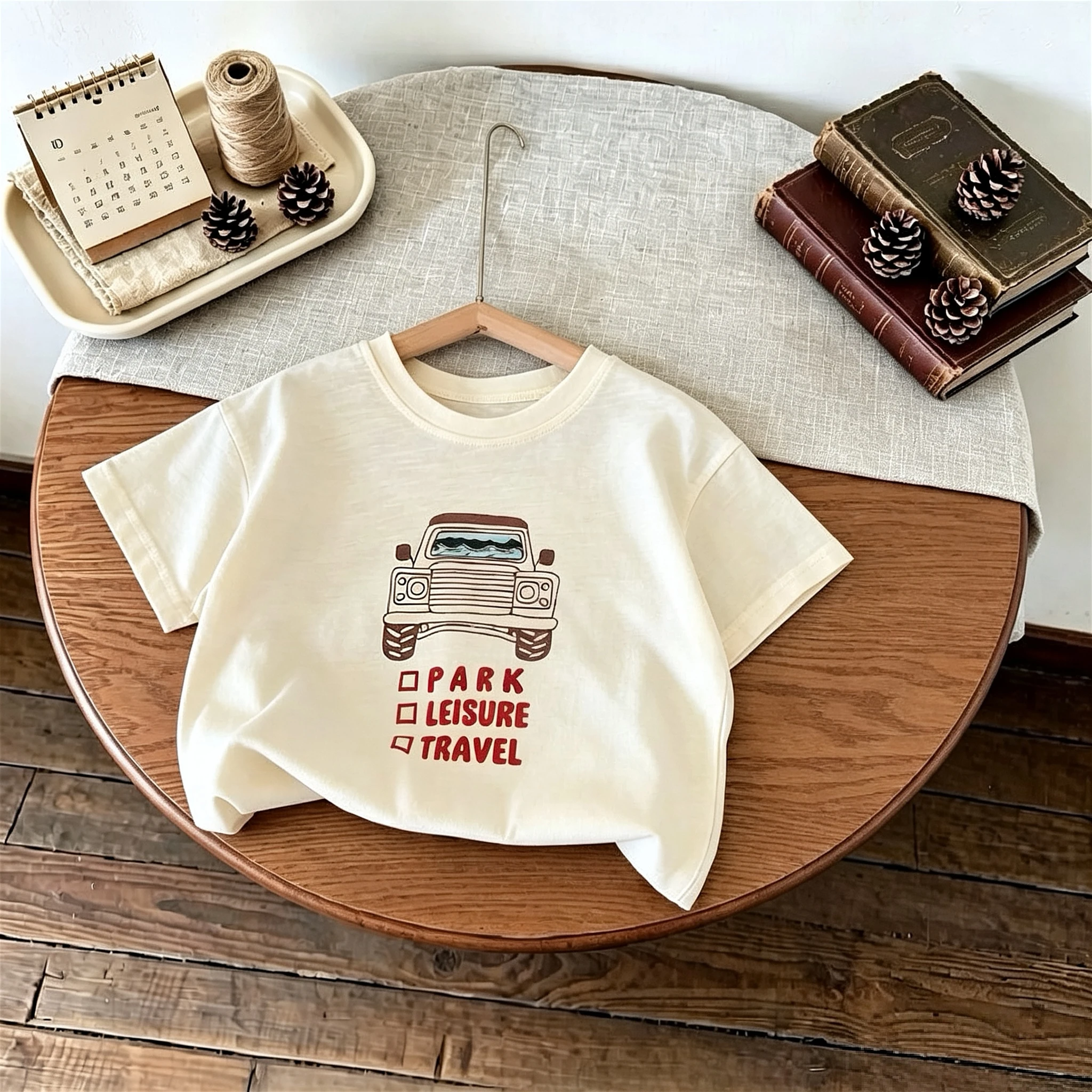 Summer Clothes Children's T-shirts Printed Car Baby Boys Short Sleeve Tees Tops 1-7 Age Kids Costume Simple Casual T Shirt - Image 2