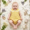 Summer Cotton Sleeveless Princess Baby Girls Bodysuits Cute Plaid Clothing