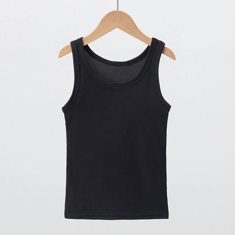 Summer Girls Versatile Candy Color Slim Fit Sleeveless Tank Top T-shirt - Image 4