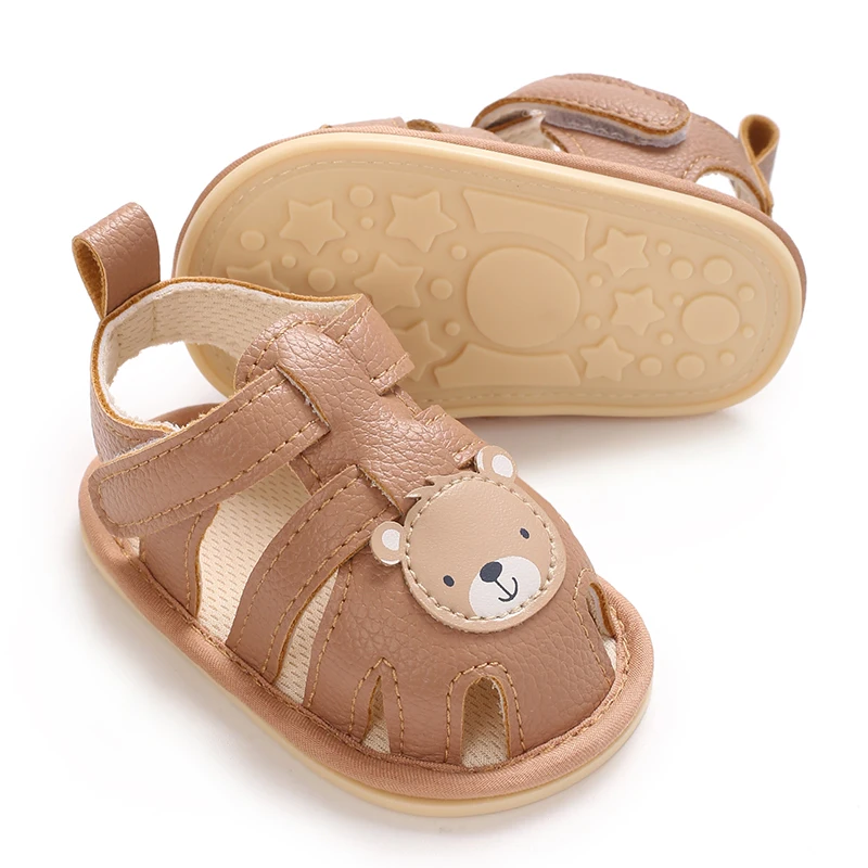 Summer New 0-18M Baby Walking Shoes Sandals Cartoon Fabric Sole Anti Slip Men's And Women's Treasure Shoes - Image 4