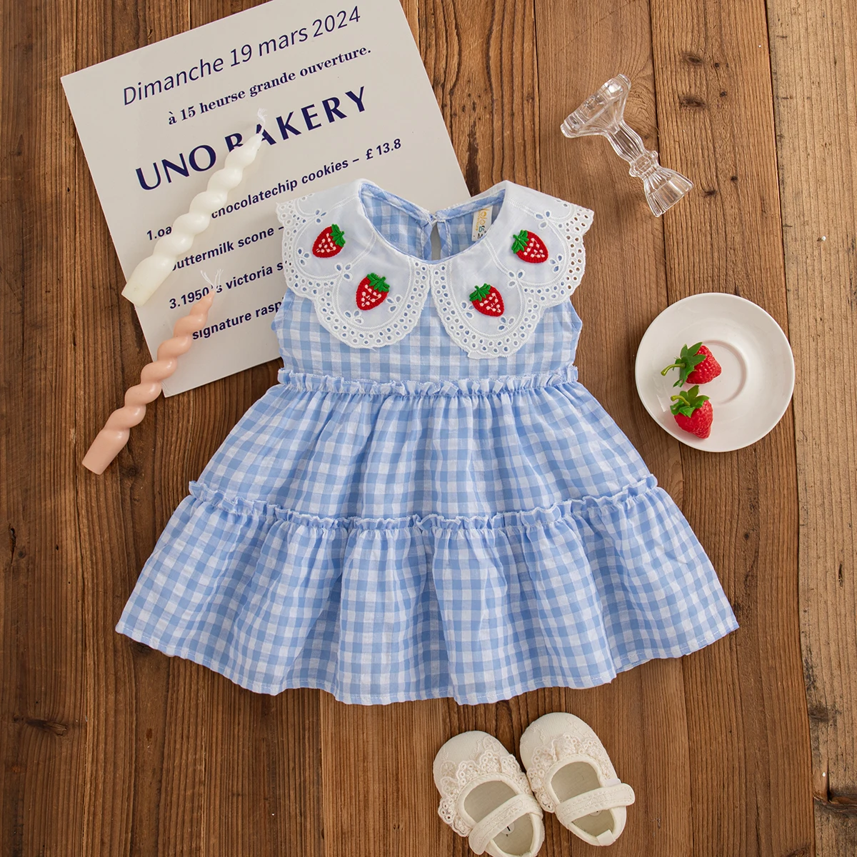 Summer New Baby Girl Dress Sweet Strawberry Comfortable Cotton Daily Outing Clothing Children's Clothing 6 Months - 3 Years Old - Image 6