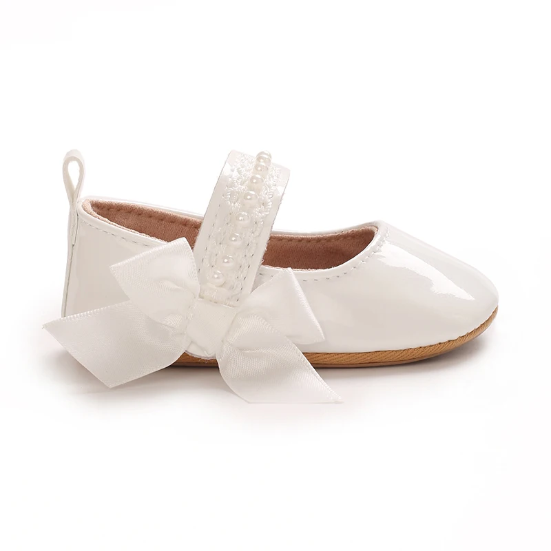 Sweet 0-18M Baby Girl Leather Shoes Spring and Autumn New Fashionable Versatile Princess Shoes Rubber Bottom Anti slip Princess - Image 5