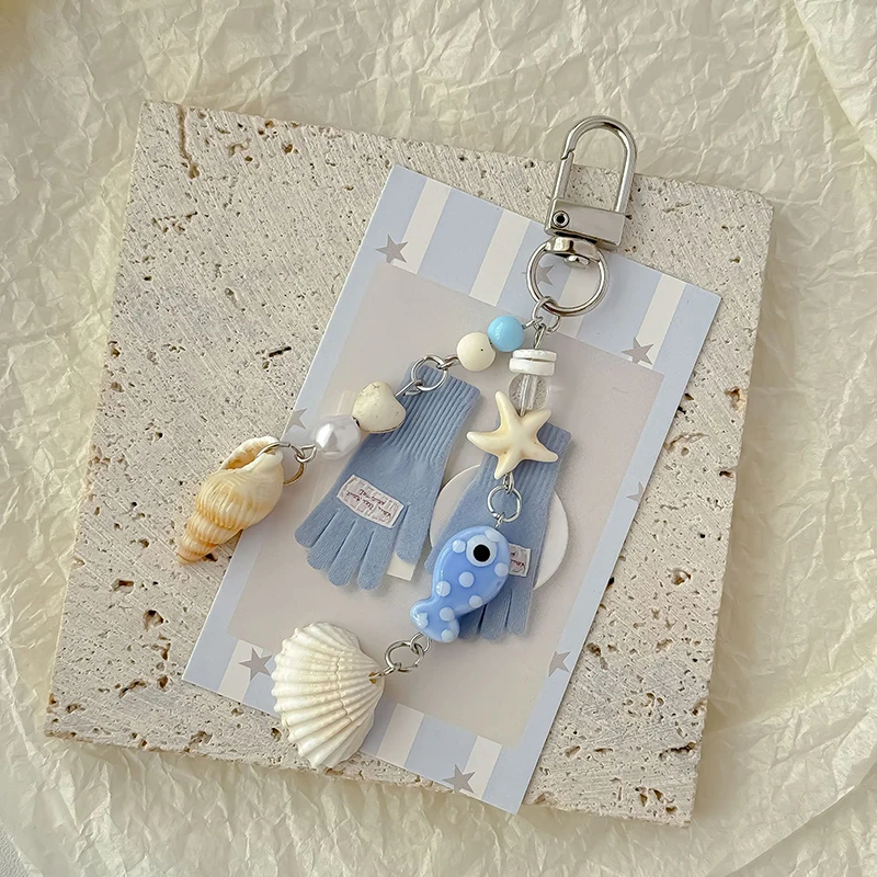 Sweet Y2K Fish Phone Chain Phone Case Phone Charm Pendant Mobile Lanyard Cute Beaded Cell Phone Strap Bag Keychain - Image 3