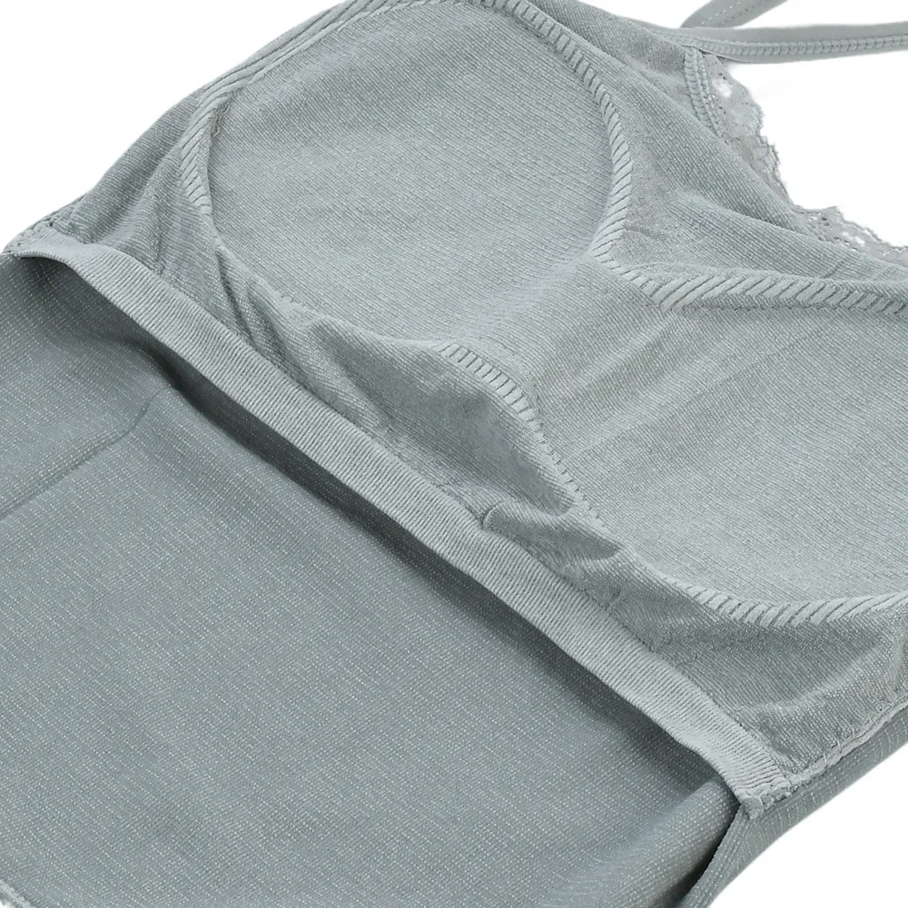 Teenager Padded Bra Tank Top Students Summer Print Crop Tops Girls Lace Camisole Developmental Vest With Built In Bra Girl Gift - Image 5
