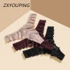 Thong Panty for Women Low Waist Lace Underwear Hollow Transparent T-pants