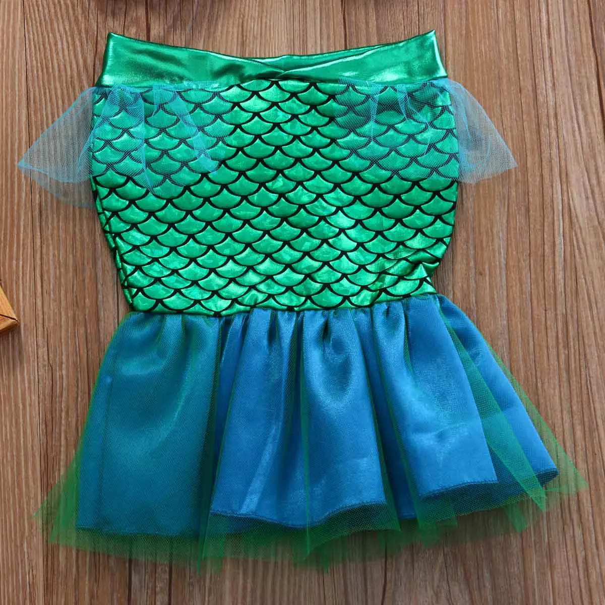 Toddler Newborn Baby Girls Costume Swimsuit 2Pcs Shell Tops Lace Tail Outfits Beachwear Bathing Swimwear Summer - Image 6