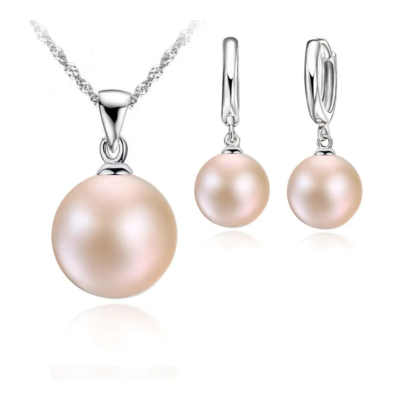 Top Quality Real freshwater pearl jewelry set women,natural pearl sets 925 Sterling Silver jewelry girl birthday gift - Image 3