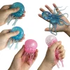 Toy Gift New octopus Fuzz Ball Jellyfish Squishy octopus stress ball Soft Stress Relief Toy Cute Relaxing Squeeze Sensory Toy