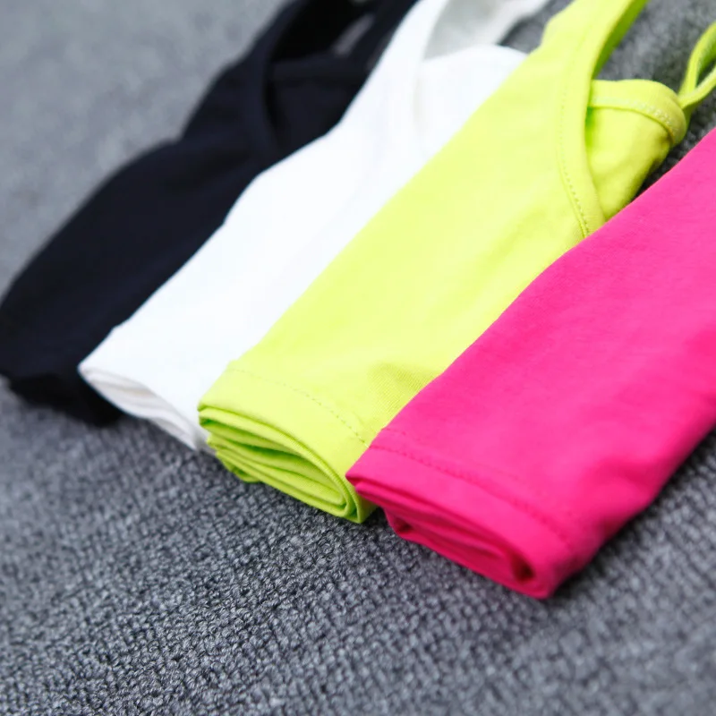 V-TREE Girls Bra camisole girl cotton vest child world of tank girls underwear candy color girls tank tops kids clothing models - Image 4