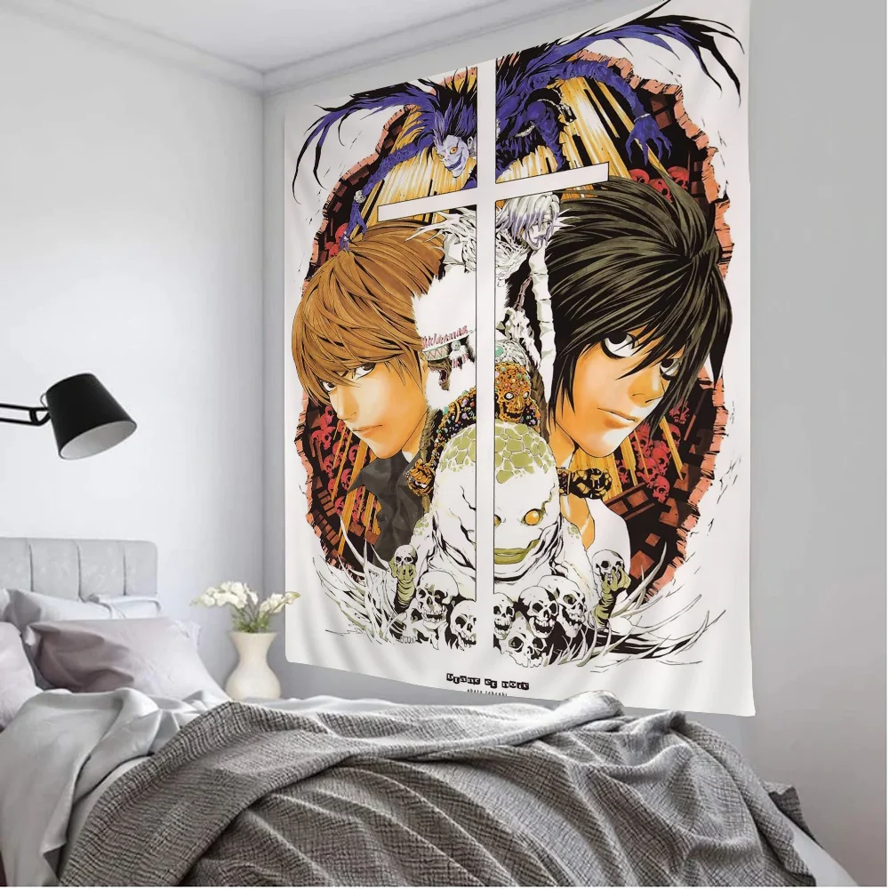 VIKAMA Animation Tapestry Night God Moon L anime Background Atmosphere ins Wind Power Competition Room Decoration - Image 2