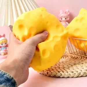 Various Sizes Giant Cheese Squeeze Toy Extra Large Size Cheese Squishy Fidget Toys Slow Rebound Shapeable Venting Ball Kids Gift