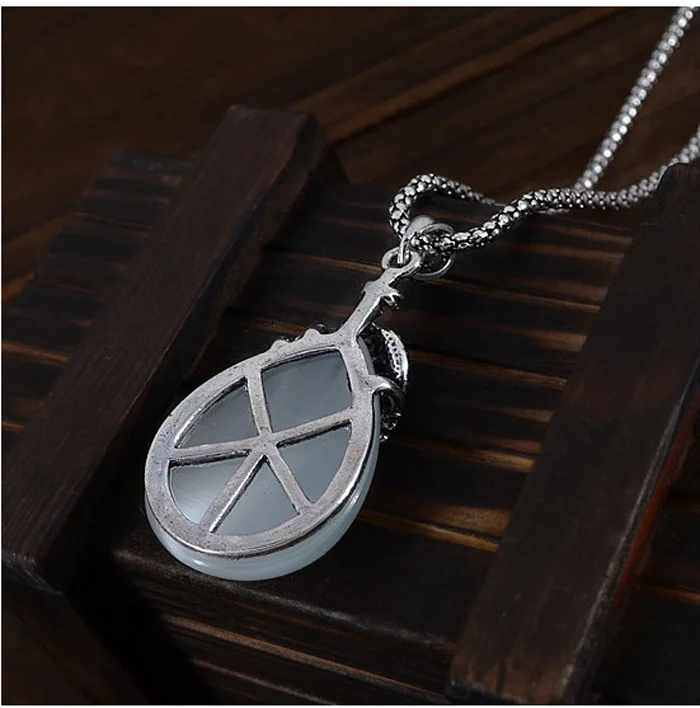 Vintage Water Drop Pendant Necklaces Earrings Set Silver Needle Wedding Engagement Jewelry Sets for Women - Image 5