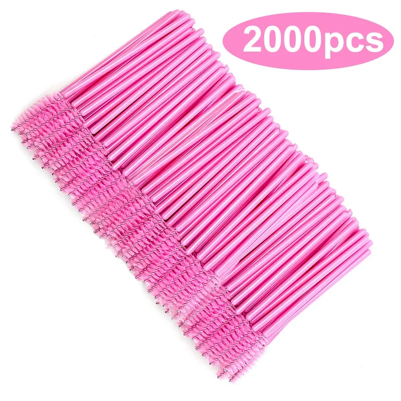 Wholesale 50/1000/2000pcs Spoolies Brushes Applicator Makeup Tools Eyelash Brush Mascara Wands Wholesale Eyebrow Lash Cleaning - Image 2