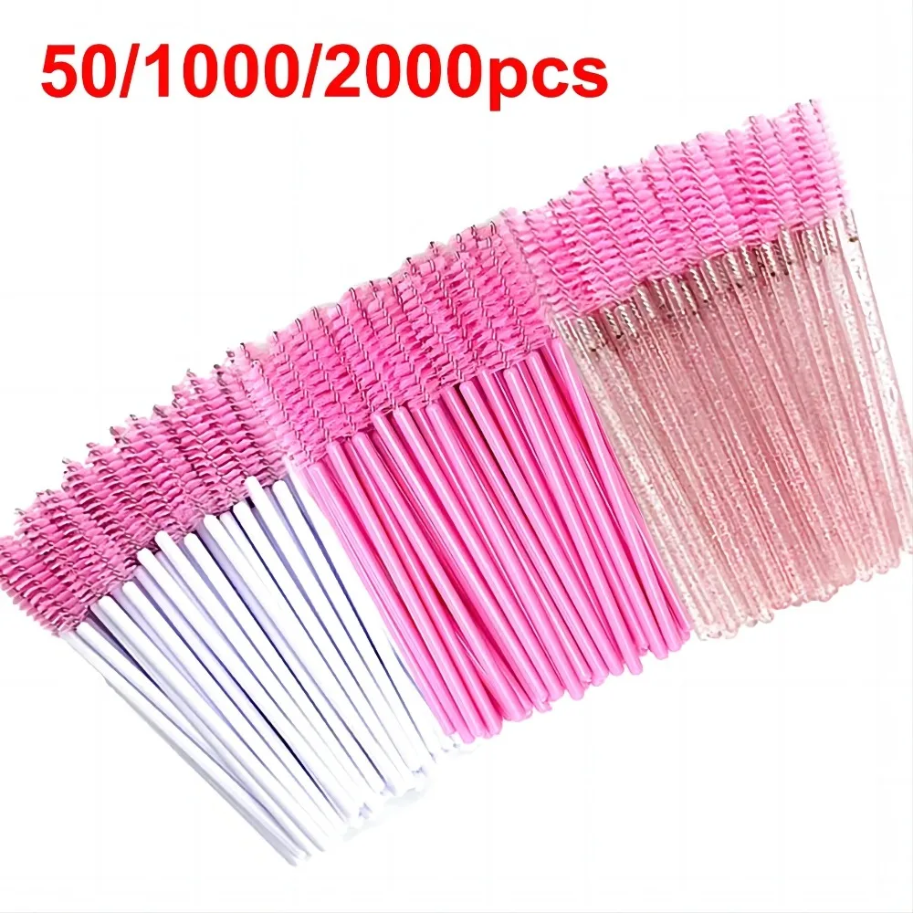 Wholesale 50/1000/2000pcs Spoolies Brushes Applicator Makeup Tools Eyelash Brush Mascara Wands Wholesale Eyebrow Lash Cleaning - Image 4