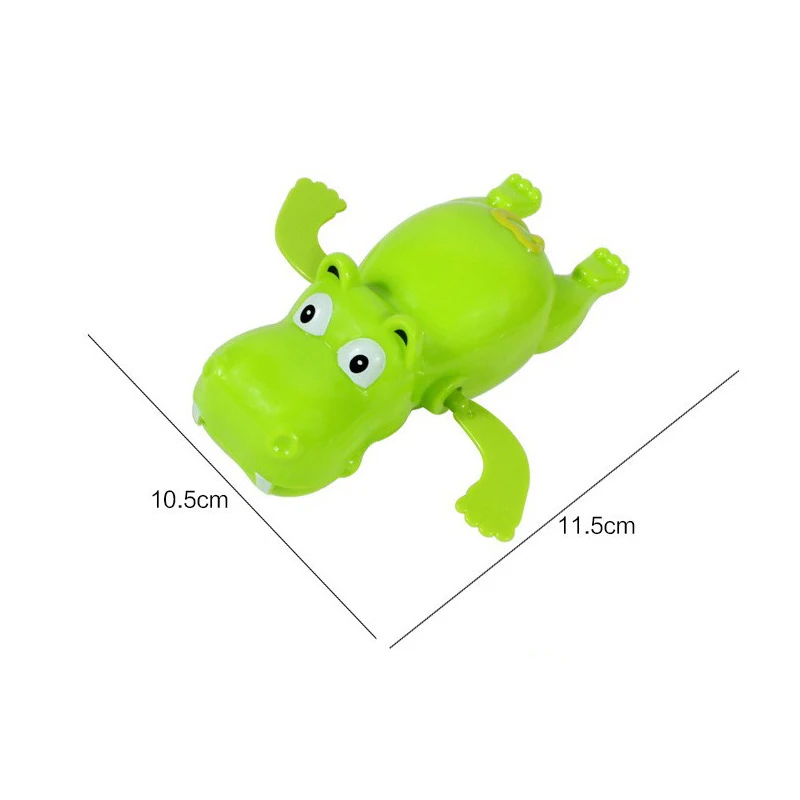 Wind-up Swimming Animals Bath Toys Cartoon Hippo Fish Seahorse Frog Water Play Toys for Kids - Image 5