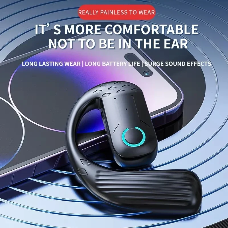 Wireless Bluetooth Headphones With Microphone Bone Conduction Earphones Handsfree Noise Canceling Headset For Driving Audifonos - Image 2