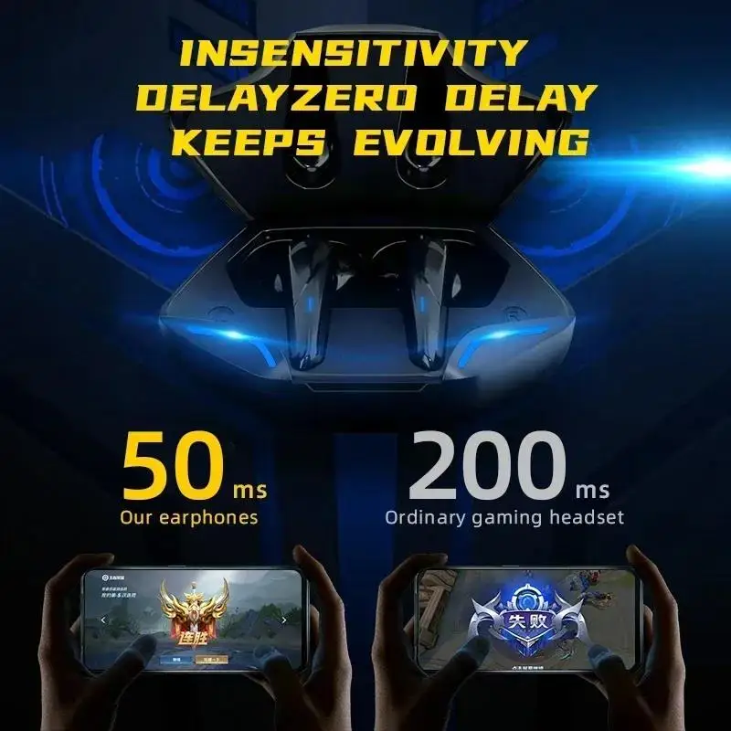 Wireless Headphones Game Bluetooth 5.0 Headset With HD Microphone Noise Reduction High Fidelity Bass Earphones For iPhone Xiaomi - Image 3