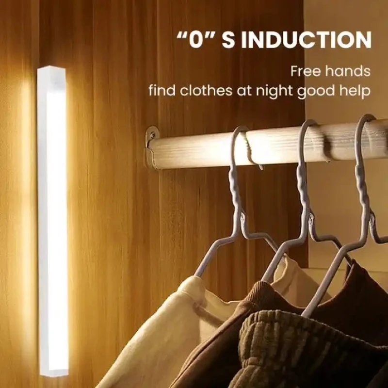 Wireless LED Night Lights Motion Sensor Lights Closet Kitchen Night Lights Bedroom Detector Light Cabinet Staircase Backlit - Image 4