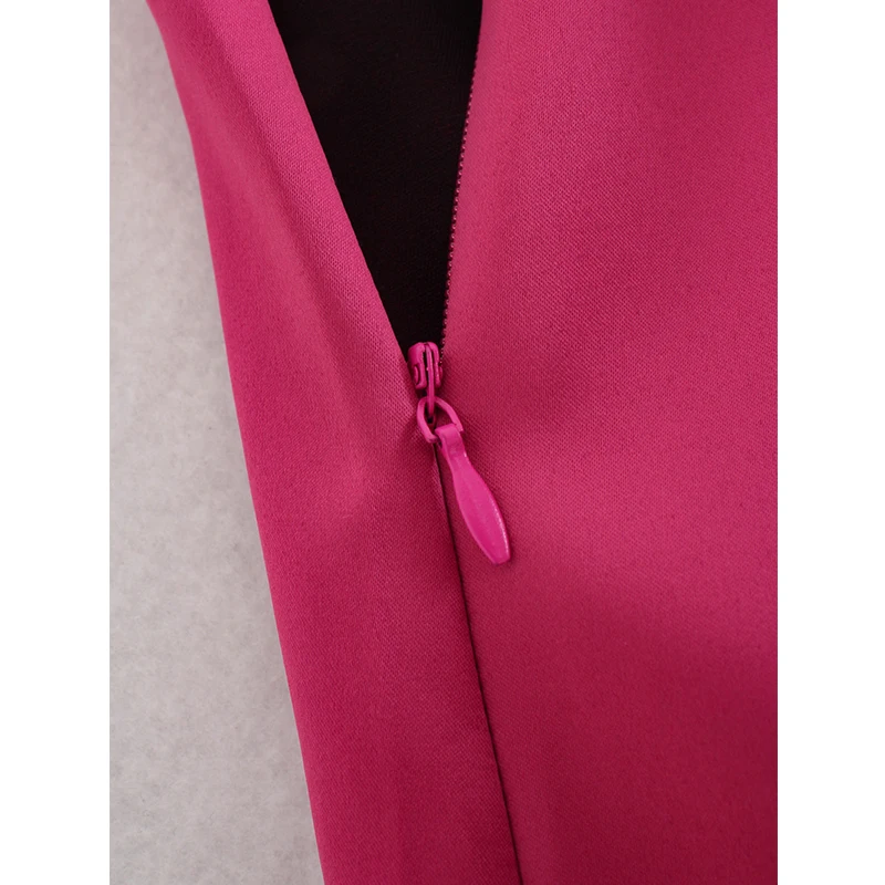 Women High Street Solid Color Side Zipper Sexy Mini Skirt Faldas Mujer Ladies Light Soft Casual Slim Chic Vestidos - Image 6