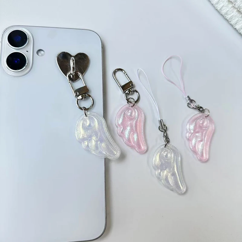 Y2k Cute Angel Wings Keychain Pendant Phone Charm Phone Chain Versatile Bag Hanging Decoration - Image 2