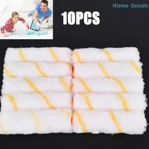 preferred10pcs 4 inch Roller brush Craft Paint Foam Rollers Decorative Corner Roller Sponge Tool Sets product