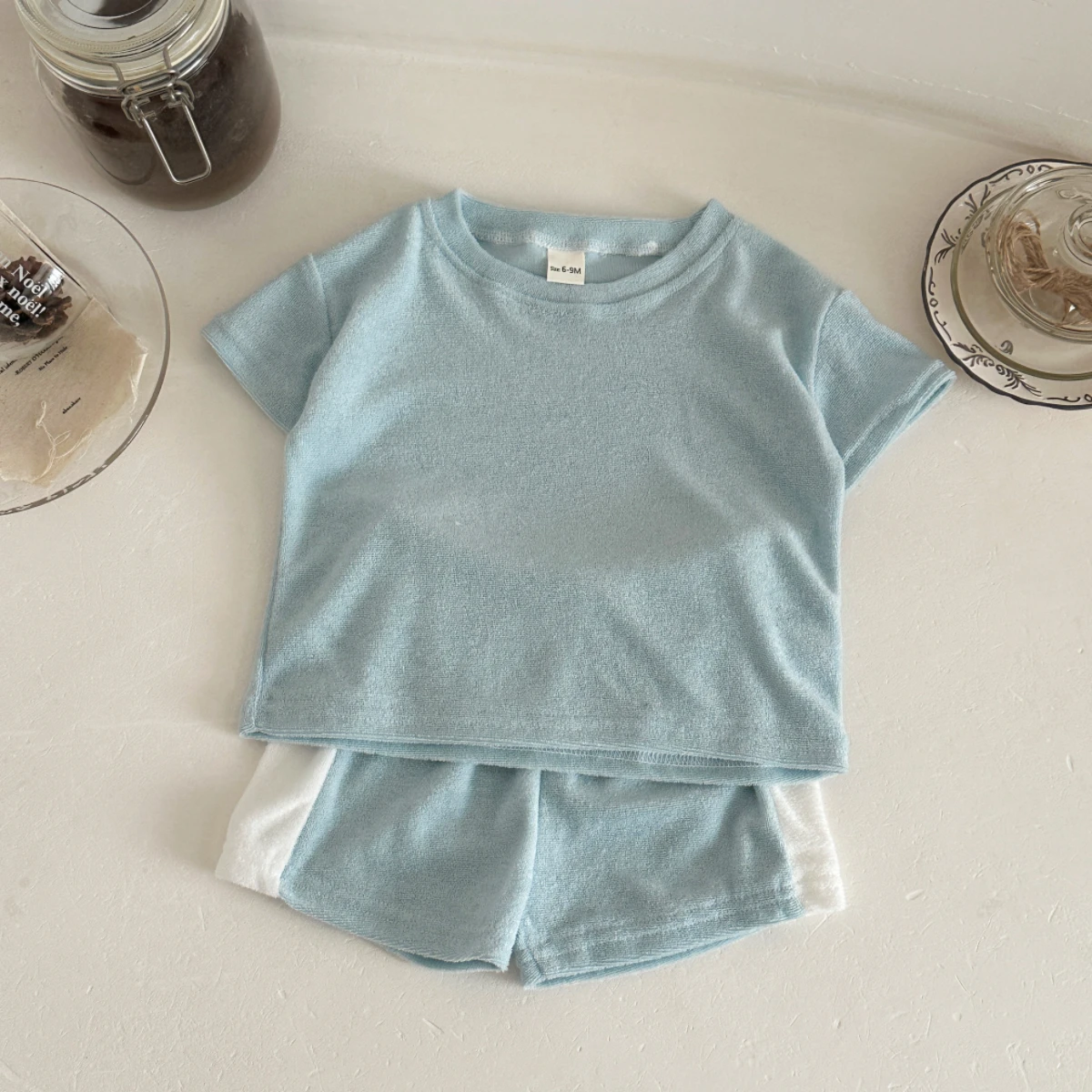 0-3Y Toddler Infant Kid Baby Boy Clothes Sets Solid Color Short Sleeve T-shirt Tops Shorts Newborn Summer Casual Clothing - Image 2