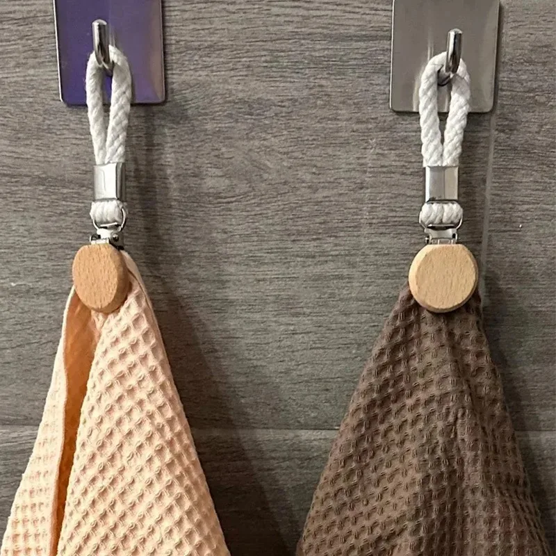 1-6 PCS Multifunctional Metal Storage Clip Household Bathroom No-Drill Portable Towel Clip Towel Clip Woven Rope Hanging Clip - Image 3