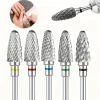 1 PC or 5 PCS Tungsten Steel Nail Drill Bits, Suitable for Removing Acrylic and Gel Polishes, Nail Tools