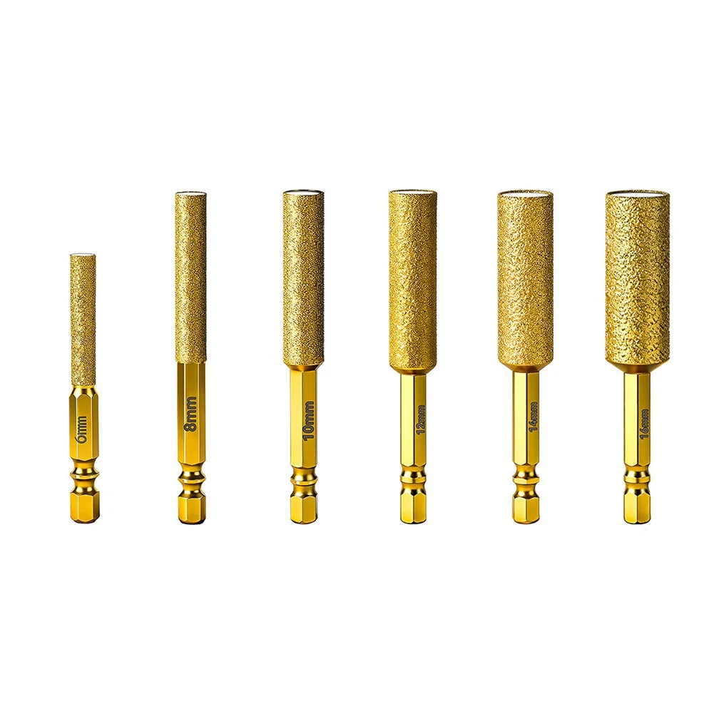 1 Pc Dry Drilling Thread Hexagonal Shank Core Drill Bits For Tile Marble 6-16mm Power Tool Accessories - Image 5